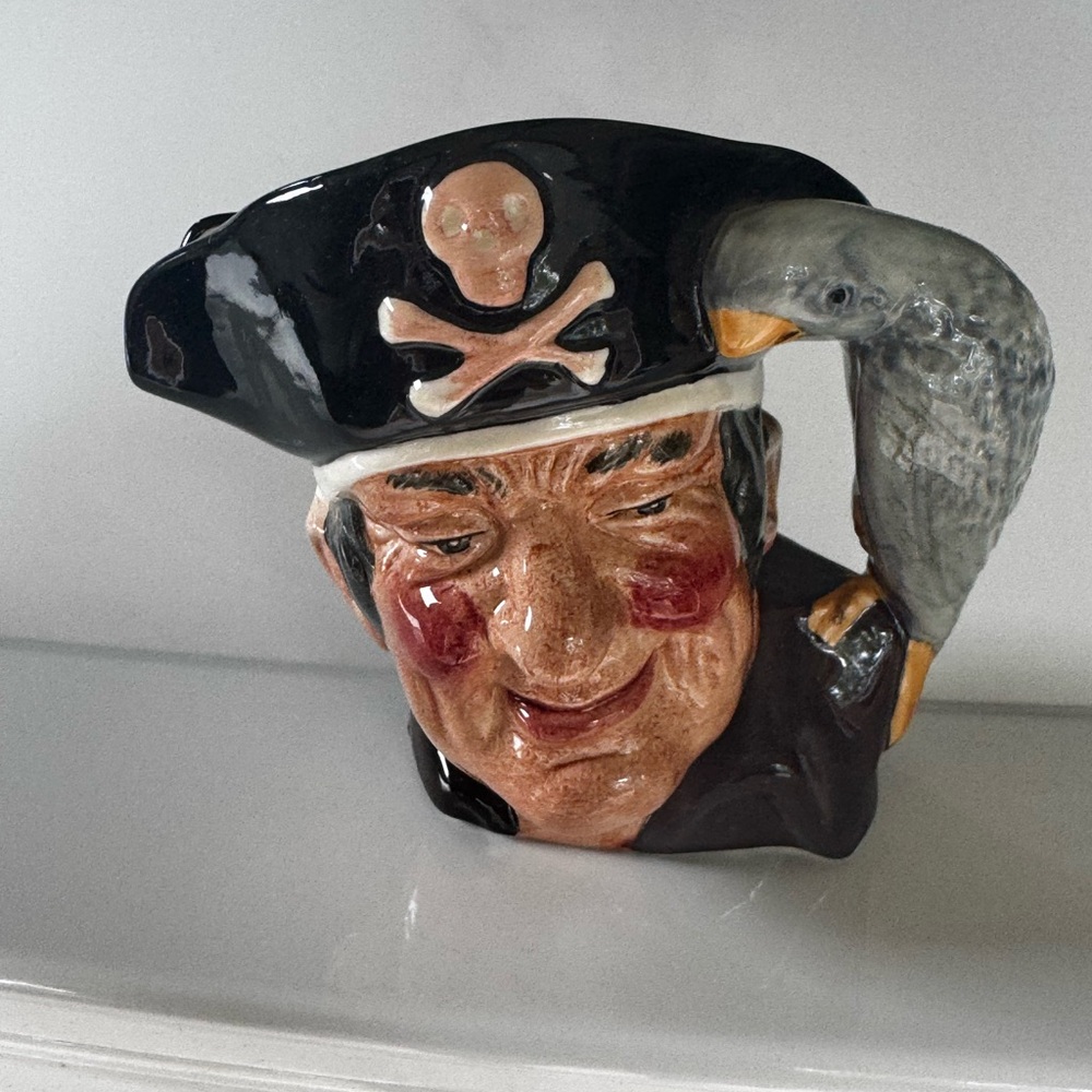 Pirate Themed Ceramic Mug with Parrot